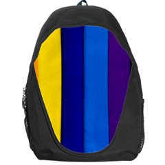 Rainbow Painting On Wood Backpack Bag by StuffOrSomething