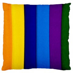 Rainbow Painting On Wood Standard Flano Cushion Case (one Side) by StuffOrSomething