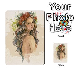 Beauty Of A Woman In Watercolor Style Multi-purpose Cards (rectangle)  by TastefulDesigns