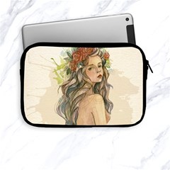 Beauty Of A Woman In Watercolor Style Apple Ipad Mini Zipper Cases by TastefulDesigns