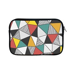 Colorful Geometric Triangles Pattern  Apple Ipad Mini Zipper Cases by TastefulDesigns