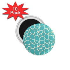 Blue Abstract Water Drops Pattern 1 75  Magnets (10 Pack)  by TastefulDesigns