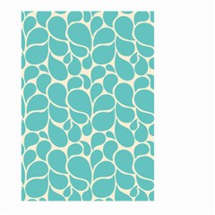 Blue Abstract Water Drops Pattern Large Garden Flag (two Sides) by TastefulDesigns