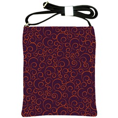 Seamless Orange Ornaments Pattern Shoulder Sling Bags by TastefulDesigns