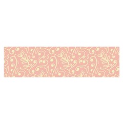 Girly Pink Leaves And Swirls Ornamental Background Satin Scarf (oblong) by TastefulDesigns