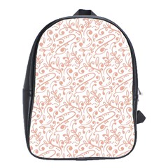 Hand Drawn Seamless Floral Ornamental Background School Bags(large)  by TastefulDesigns