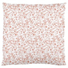 Hand Drawn Seamless Floral Ornamental Background Large Flano Cushion Case (one Side) by TastefulDesigns