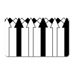 Funny Black And White Stripes Diamonds Arrows Magnet (rectangular) by yoursparklingshop