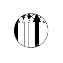 Funny Black And White Stripes Diamonds Arrows Hat Clip Ball Marker by yoursparklingshop