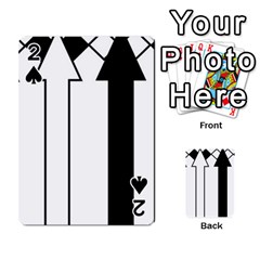 Funny Black And White Stripes Diamonds Arrows Playing Cards 54 Designs  by yoursparklingshop