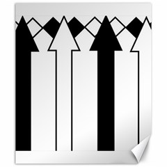 Funny Black And White Stripes Diamonds Arrows Canvas 20  X 24   by yoursparklingshop