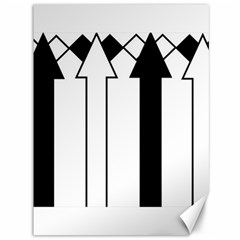 Funny Black And White Stripes Diamonds Arrows Canvas 36  X 48   by yoursparklingshop