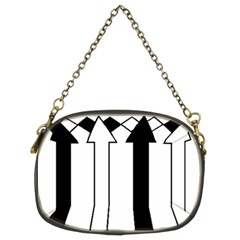 Funny Black And White Stripes Diamonds Arrows Chain Purses (two Sides)  by yoursparklingshop