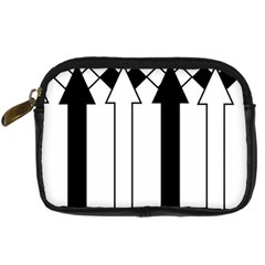 Funny Black And White Stripes Diamonds Arrows Digital Camera Cases by yoursparklingshop