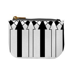 Funny Black And White Stripes Diamonds Arrows Mini Coin Purses by yoursparklingshop