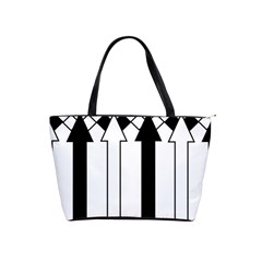 Funny Black And White Stripes Diamonds Arrows Shoulder Handbags by yoursparklingshop