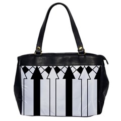 Funny Black And White Stripes Diamonds Arrows Office Handbags by yoursparklingshop