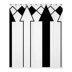 Funny Black And White Stripes Diamonds Arrows Shower Curtain 60  X 72  (medium)  by yoursparklingshop