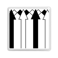 Funny Black And White Stripes Diamonds Arrows Memory Card Reader (square)  by yoursparklingshop