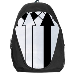 Funny Black And White Stripes Diamonds Arrows Backpack Bag by yoursparklingshop