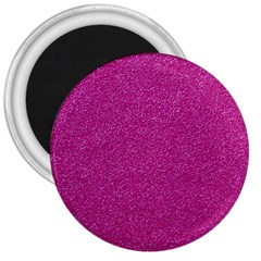 Metallic Pink Glitter Texture 3  Magnets by yoursparklingshop