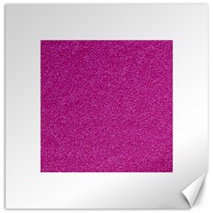 Metallic Pink Glitter Texture Canvas 20  X 20   by yoursparklingshop