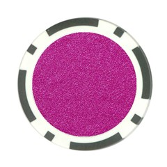 Metallic Pink Glitter Texture Poker Chip Card Guards (10 Pack)  by yoursparklingshop