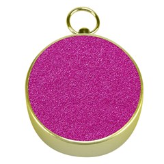 Metallic Pink Glitter Texture Gold Compasses by yoursparklingshop