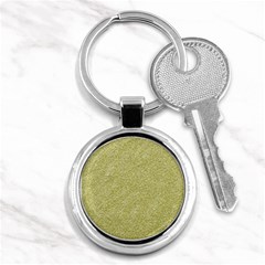 Festive White Gold Glitter Texture Key Chains (round)  by yoursparklingshop