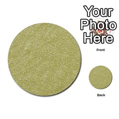 Festive White Gold Glitter Texture Multi-purpose Cards (round)  by yoursparklingshop