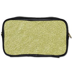 Festive White Gold Glitter Texture Toiletries Bags by yoursparklingshop