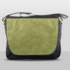 Festive White Gold Glitter Texture Messenger Bags by yoursparklingshop