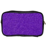 Festive Purple Glitter Texture Toiletries Bags Front