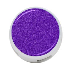 Festive Purple Glitter Texture 4-port Usb Hub (two Sides) 