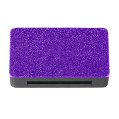 Festive Purple Glitter Texture Memory Card Reader With Cf by yoursparklingshop