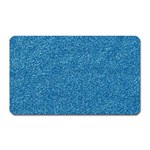 Festive Blue Glitter Texture Magnet (Rectangular) Front