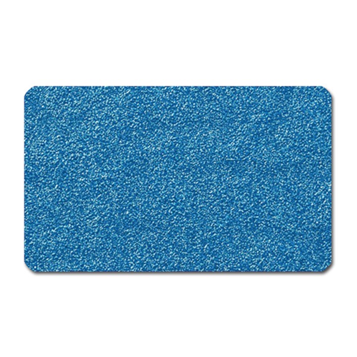 Festive Blue Glitter Texture Magnet (Rectangular)