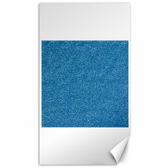 Festive Blue Glitter Texture Canvas 40  X 72   by yoursparklingshop