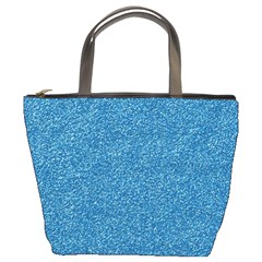 Festive Blue Glitter Texture Bucket Bags by yoursparklingshop