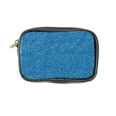 Festive Blue Glitter Texture Coin Purse by yoursparklingshop