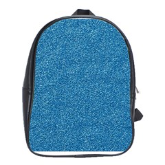 Festive Blue Glitter Texture School Bags (xl)  by yoursparklingshop