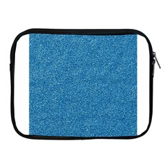 Festive Blue Glitter Texture Apple Ipad 2/3/4 Zipper Cases by yoursparklingshop