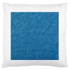 Festive Blue Glitter Texture Standard Flano Cushion Case (one Side) by yoursparklingshop