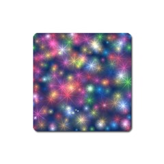 Starlight Shiny Glitter Stars Square Magnet