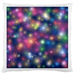 Starlight Shiny Glitter Stars Large Cushion Case (one Side) by yoursparklingshop