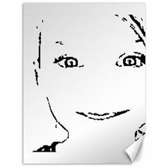 Portrait Black And White Girl Canvas 36  X 48   by yoursparklingshop