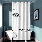 Portrait Black And White Girl Shower Curtain 36  x 72  (Stall)  Curtain(36 X72 ) - 33.26 x66.24  Curtain(36 X72 )