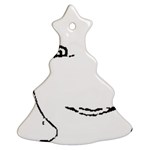 Portrait Black And White Girl Ornament (Christmas Tree) Front