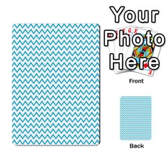 Blue White Chevron Multi-purpose Cards (rectangle)  by yoursparklingshop