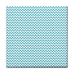 Blue White Chevron Face Towel by yoursparklingshop